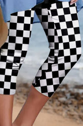 Checkered Skinny Capris OutfitFlow